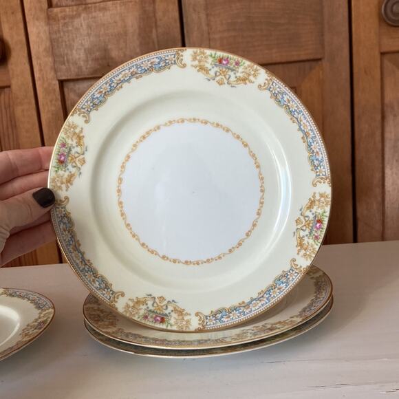 Vintage Noritake Pattern RO2 Salad/Dessert Plates, Set of 4 - Picture 3 of 12